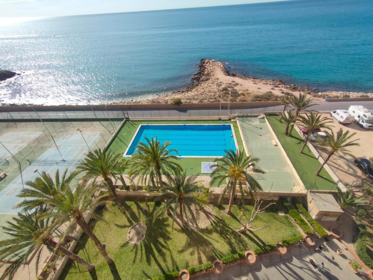 Very Lightful Apartment. Incredible Sea Views. Big Terrace, Swimming Pool. Ac. Very Close To Alicante City Center. Luaran gambar