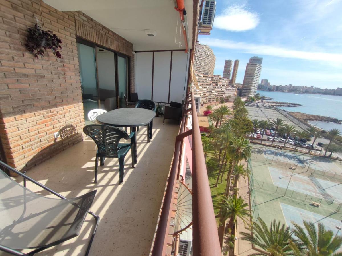 Very Lightful Apartment. Incredible Sea Views. Big Terrace, Swimming Pool. Ac. Very Close To Alicante City Center. Luaran gambar