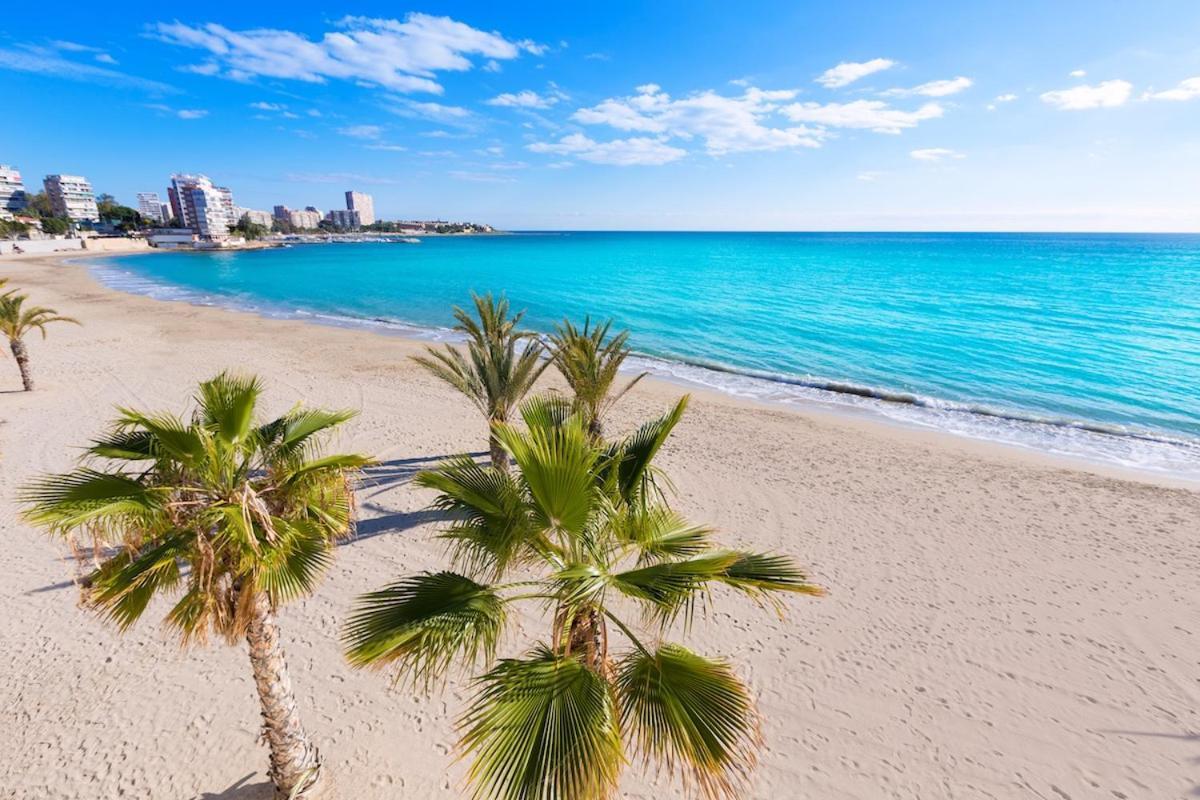Very Lightful Apartment. Incredible Sea Views. Big Terrace, Swimming Pool. Ac. Very Close To Alicante City Center. Luaran gambar